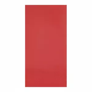Serviette 40x40cm. 3 couches 1/8 rouge baccara (6D)